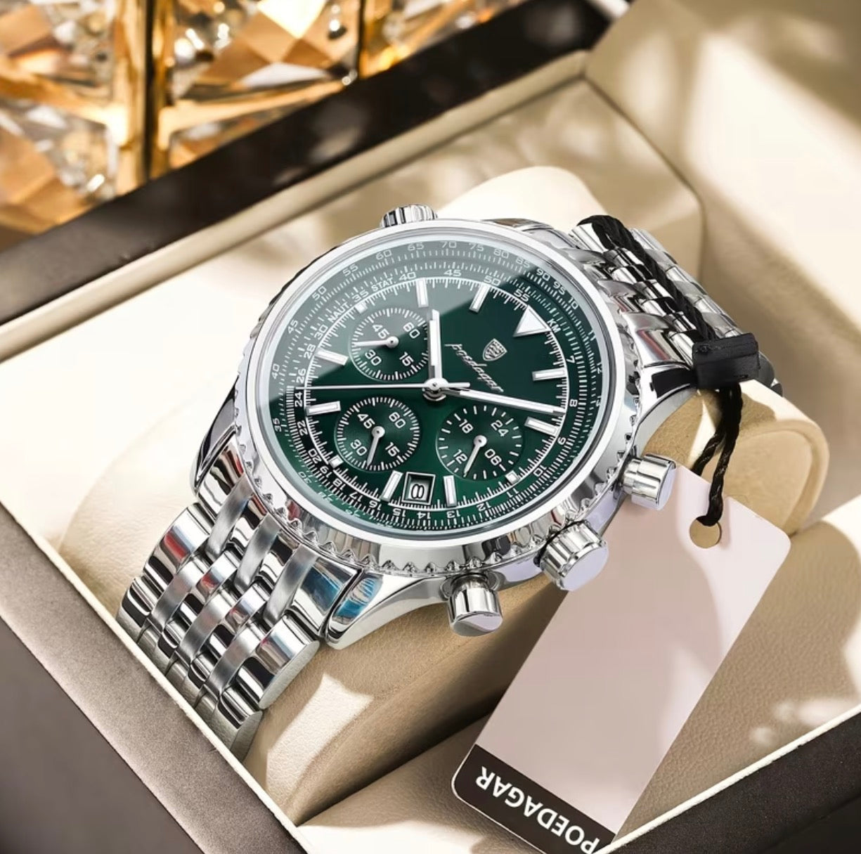 Men’s Poedagar Stainless Steel Watch