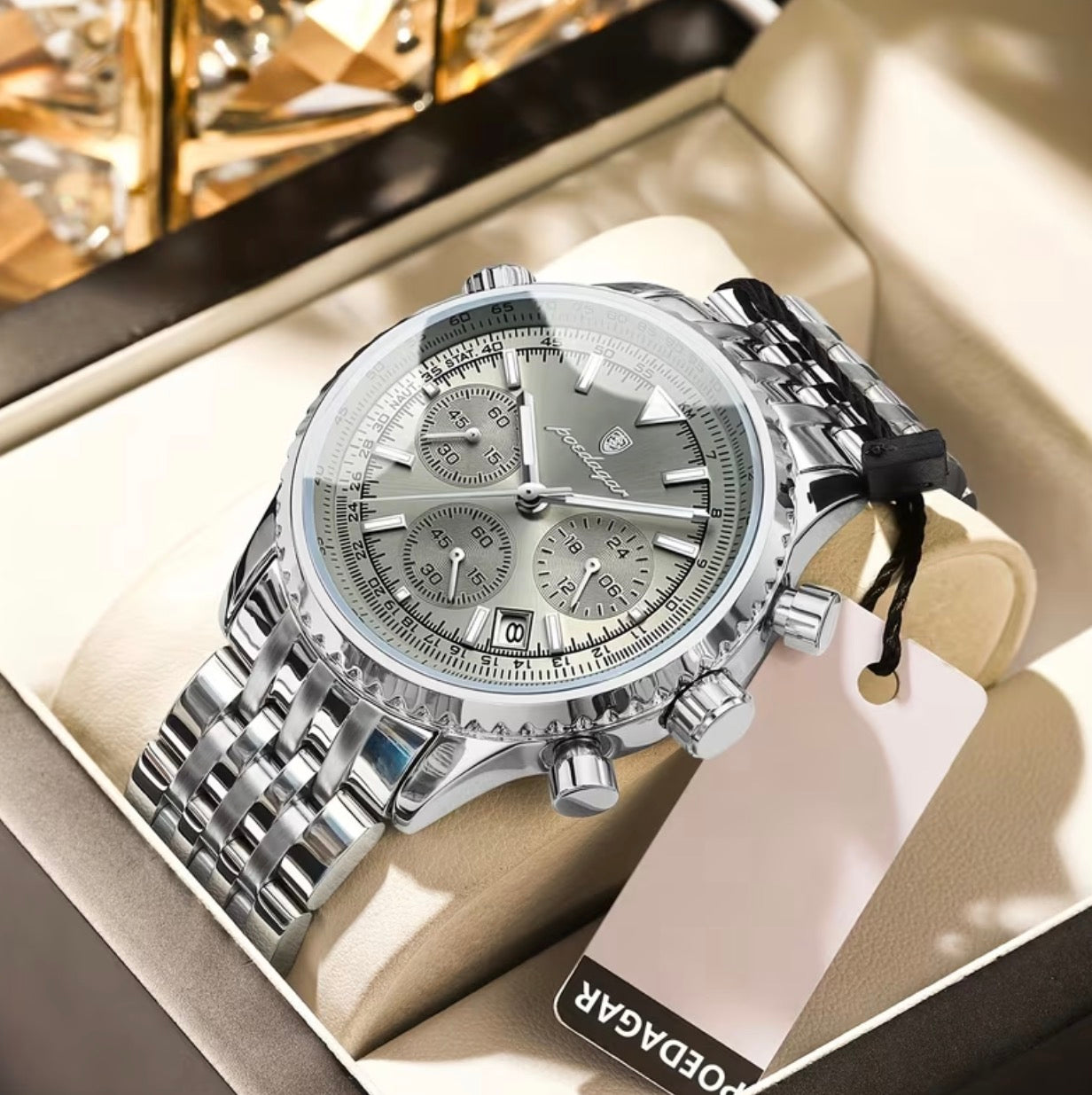 Men’s Poedagar Stainless Steel Watch