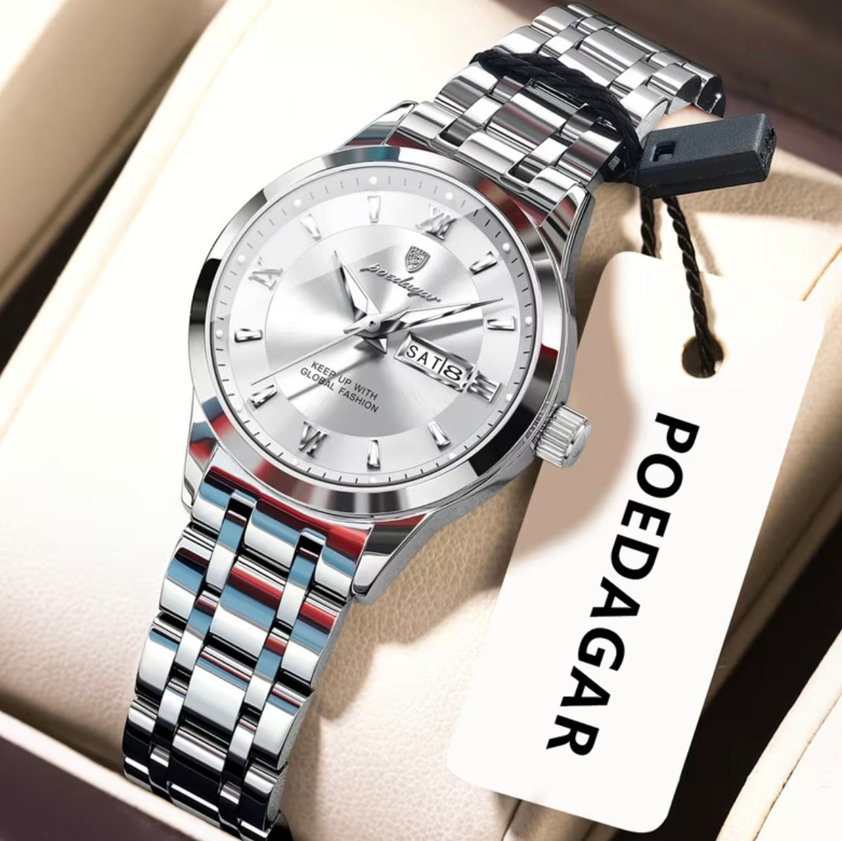 Ladies Poedagar BT Stainless Steel Watch